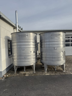 4.000 Liter offener Edelstahl Gärbottich Gärtank Mantelkühlung