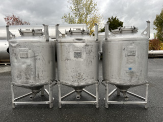 500 Liter Edelstahlbehälter Edelstahlcontainer 