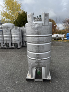 250 Liter Edelstahlcontainer  Transportcontainer 