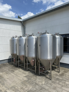 500 Liter  8 Stück Edelstahl ZKG-Biertanks,  mit Eiswasserkühlanlage